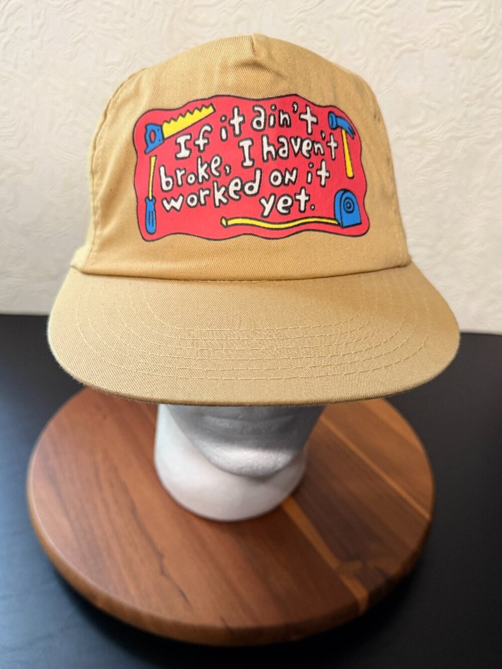 Vintage Funny Trucker Hat If It Ain't Broke I Haven't Worked On It Yet Snapback